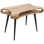SCHREIBTISCH 120/80/70 cm  in Schwarz, Akaziefarben  - Schwarz/Akaziefarben, MODERN, Holz/Metall (120/80/70cm) - Landscape
