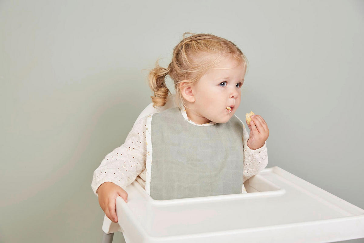 LÄTZCHEN - Gelb/Weiß, Basics, Textil (27/25,5cm) - Bebe Jou