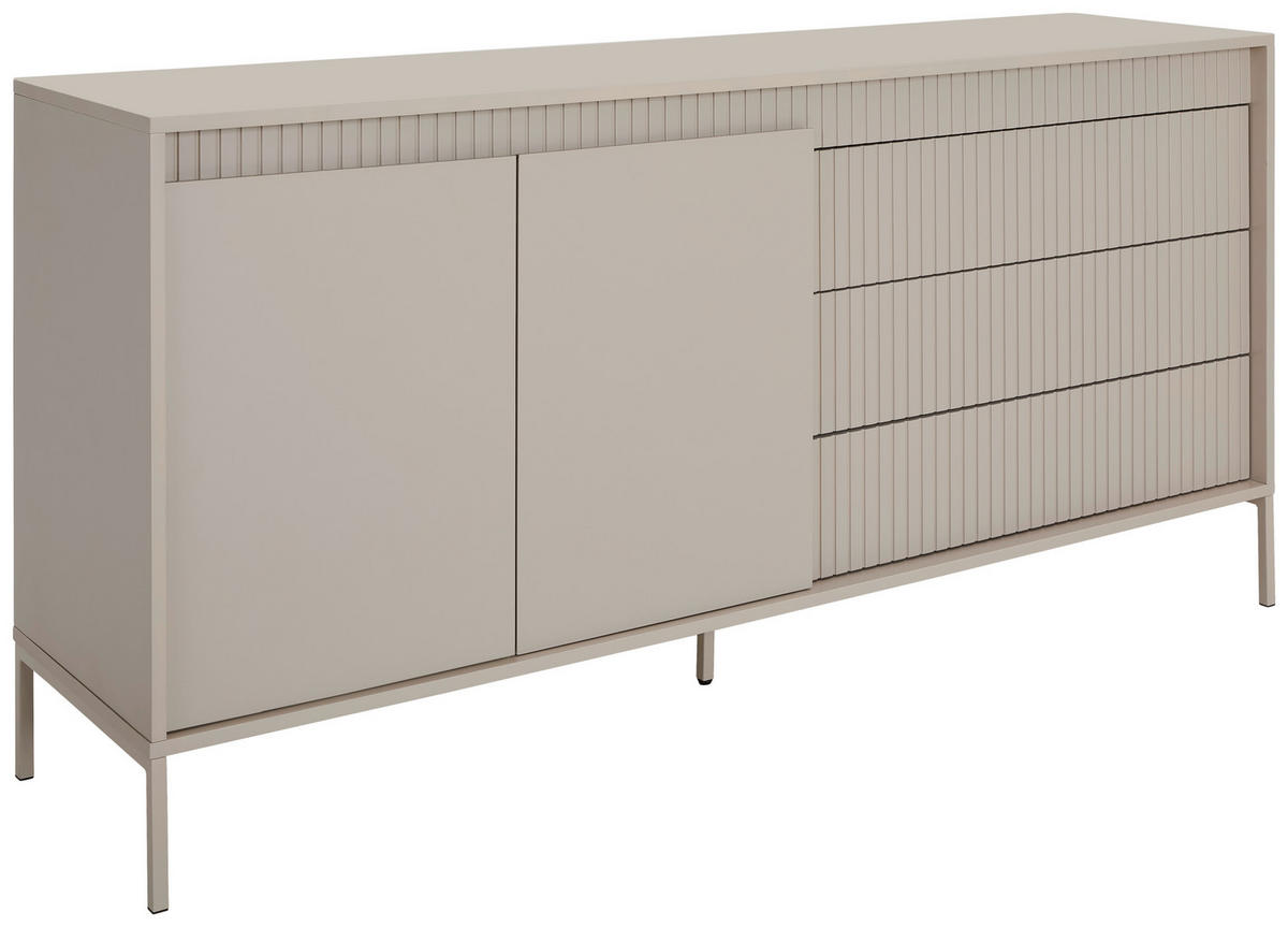 SIDEBOARD  in 160/77/40 cm  - Kaschmir, Design, Holzwerkstoff/Metall (160/77/40cm) - Xora