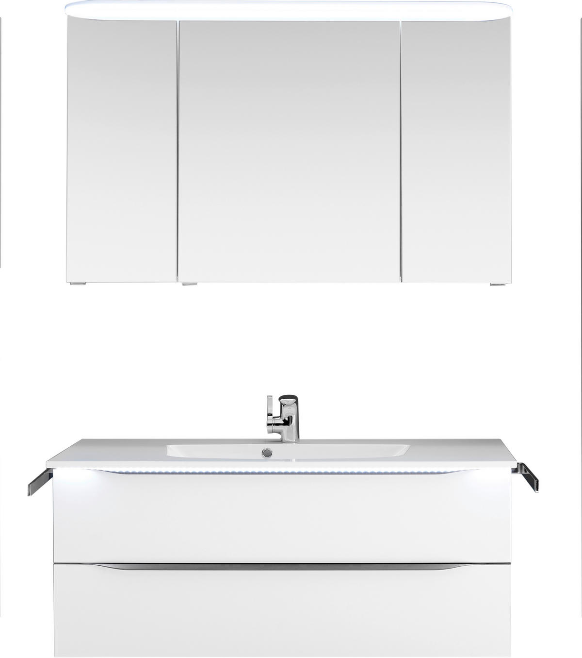 KUPATILO  antracit, bela  - bela/antracit, Konvencionalno, kamen/pločasti materijal (117cm) - Sadena