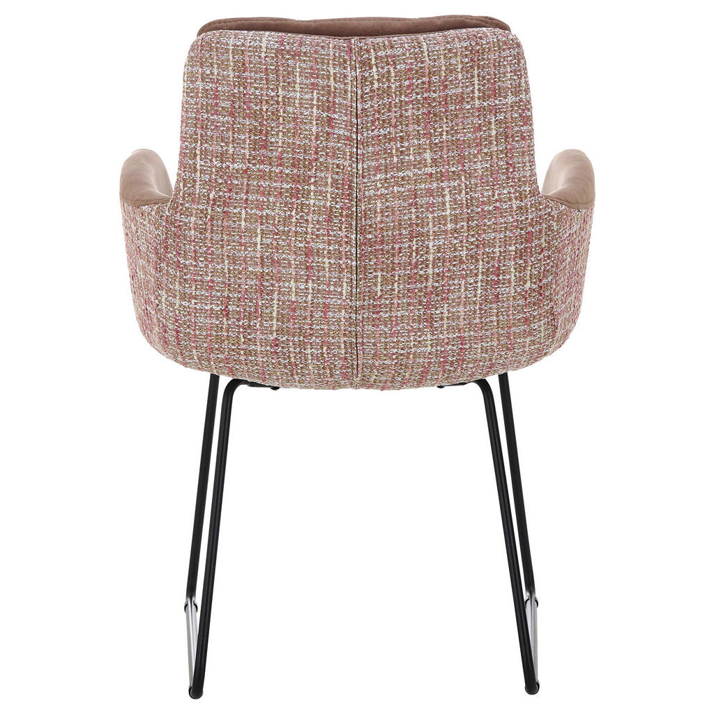 Thumbnail - Johann Jakob Armlehnstuhl, Rosa, Sand, Textil, Kufe, 63x90x69 cm, Blauer Engel, Goldenes M, Oeko-Tex® Standard 100, DGM-...