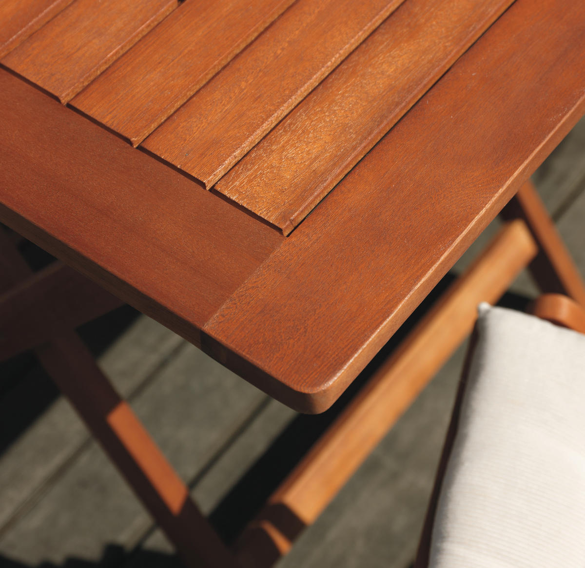 Masă Pliantă Pentru Grădină 75/75/72 cm   - culoare lemn tec, Romantik / Landhaus, lemn (75/75/72cm) - Ambia Garden