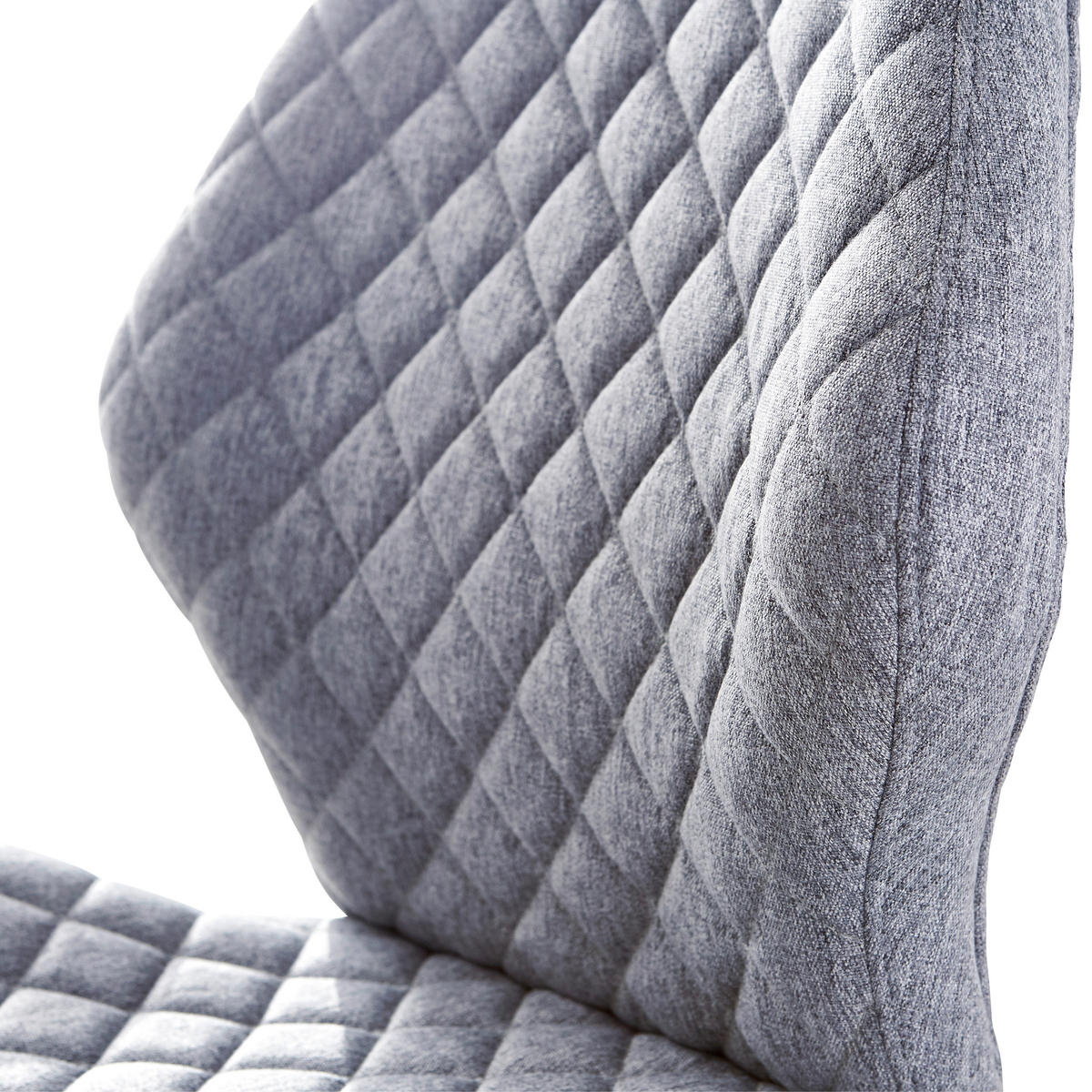OTOČNÁ STOLIČKA, tkaná textília, svetlosivá - čierna/svetlosivá, Modern, kov/textil (51/90-98/51cm) - Carryhome