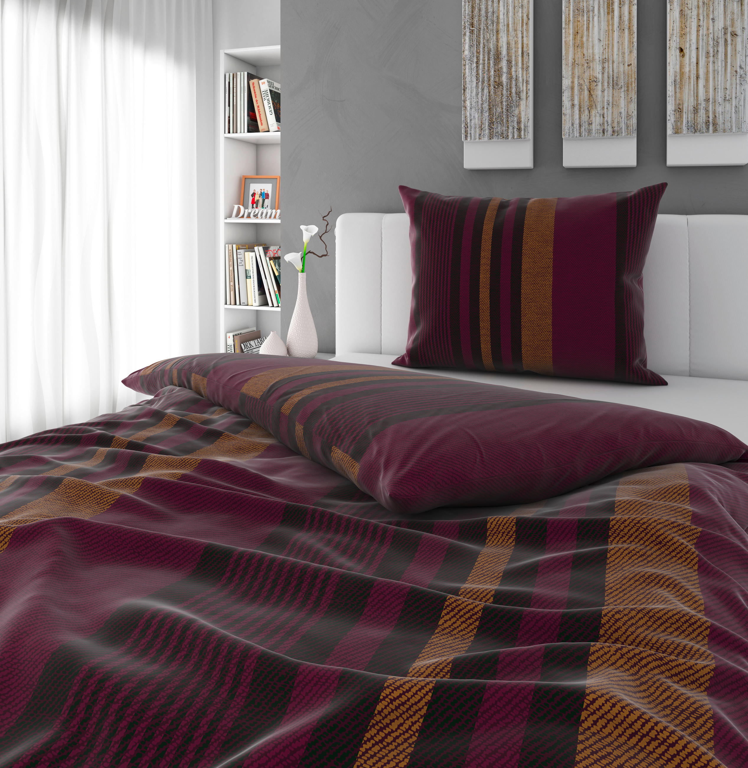 BETTWÄSCHE Satin 140/200 cm  - Lila, KONVENTIONELL, Textil (140/200cm) - Esposa