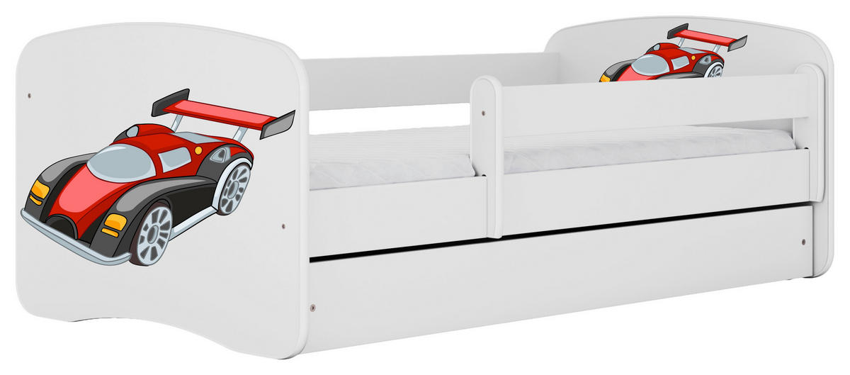 KINDER-/JUNIORBETT - Birkefarben/Weiß, MODERN, Holz/Holzwerkstoff (80/160cm) - MID.YOU