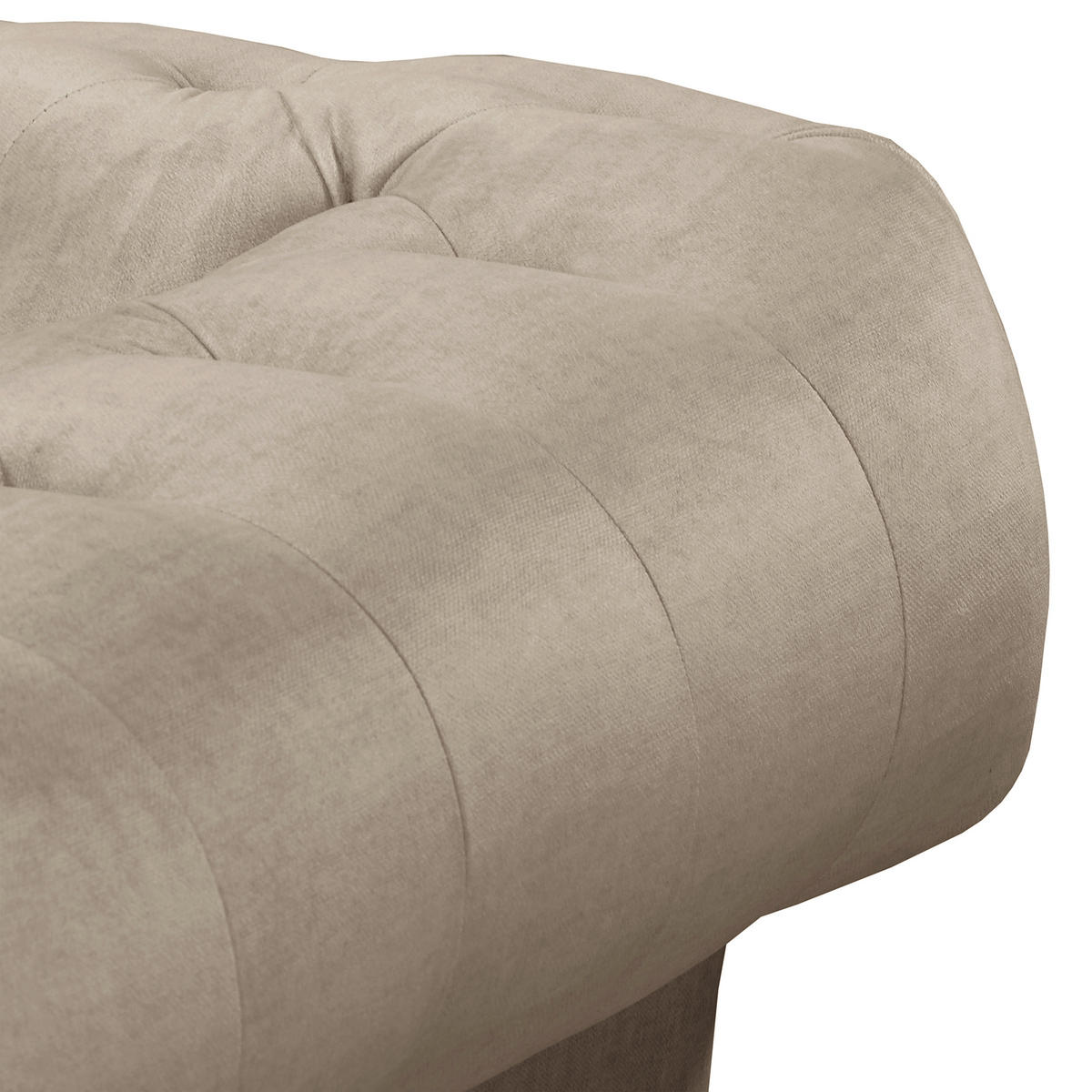 SESSEL in Mikrofaser Taupe  - Taupe, Design, Holz/Textil (128/75/91cm) - P & B