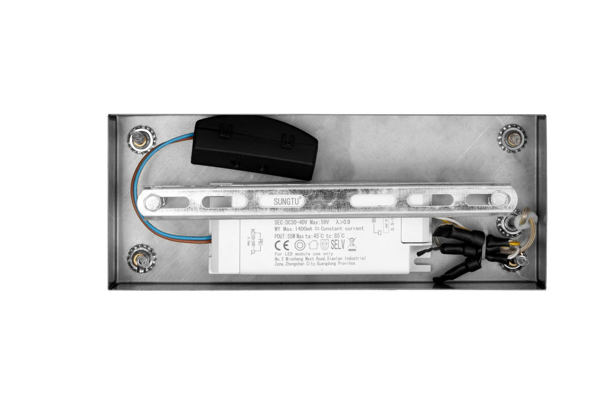 ZÁVESNÉ LED SVIETIDLO, 85/30/150 cm  - číra, Design, kov/sklo (85/30/150cm) - Glandor