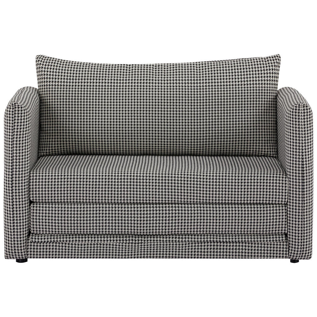 MID.YOU ROZKLÁDACÍ POHOVKA, textil, černá, bílá