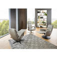 RELAXSESSEL in Leder Greige  - Greige/Schwarz, Design, Leder/Metall (76/108/86cm) - Dieter Knoll
