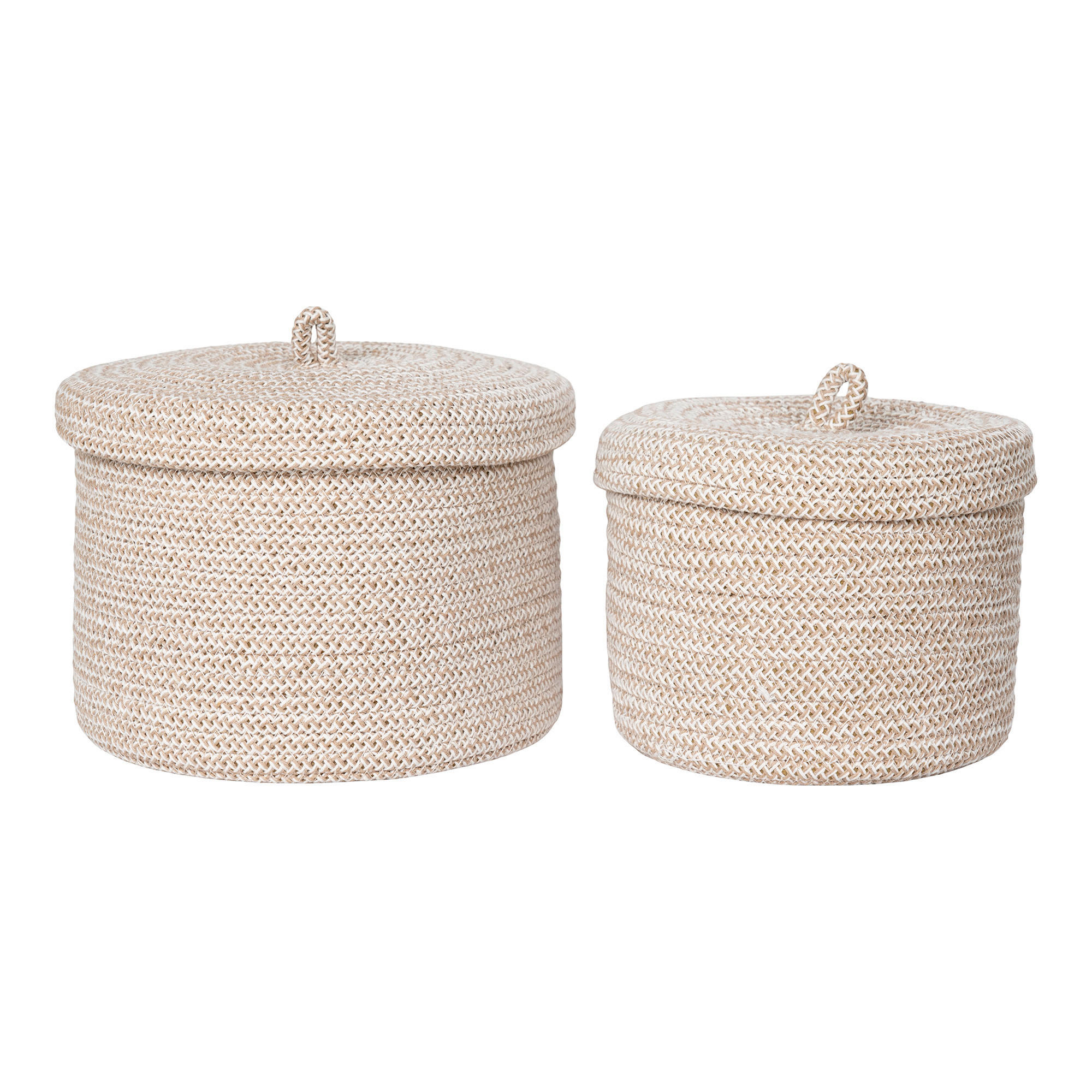 KORBSET - Beige, Basics, Textil