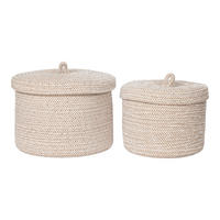 KORBSET - Beige, Basics, Textil