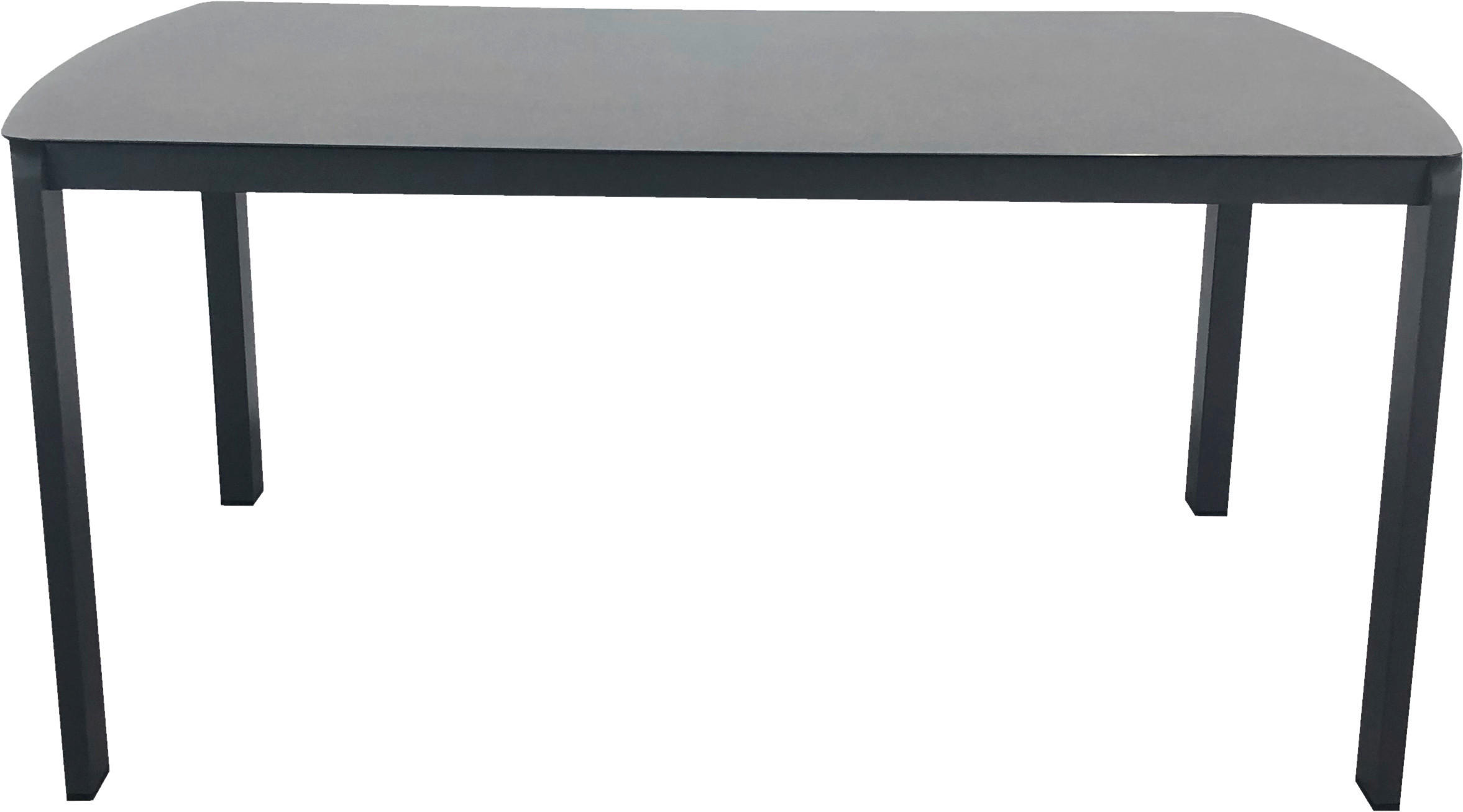 VRTNA MIZA kovina, steklo antracit, temno siva  - temno siva/antracit, Moderno, kovina/steklo (160/90/75cm) - Amatio