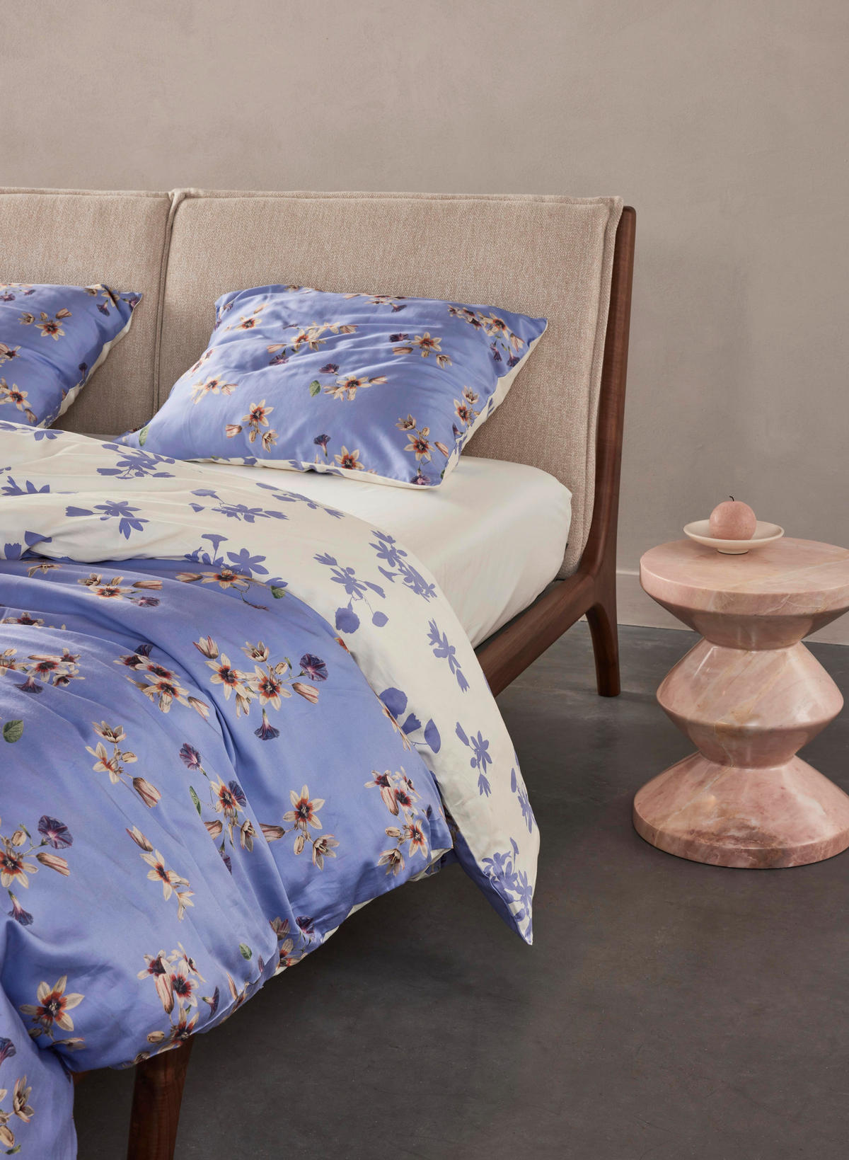 WENDEBETTWÄSCHE Amare Satin 140/200 cm  - Creme, Basics, Textil (140/200cm) - Essenza