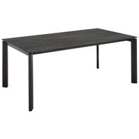 ESSTISCH in Metall, Holzwerkstoff 200-300/95/76 cm  - Schwarz, Basics, Holzwerkstoff/Metall (200-300/95/76cm) - Celina Home