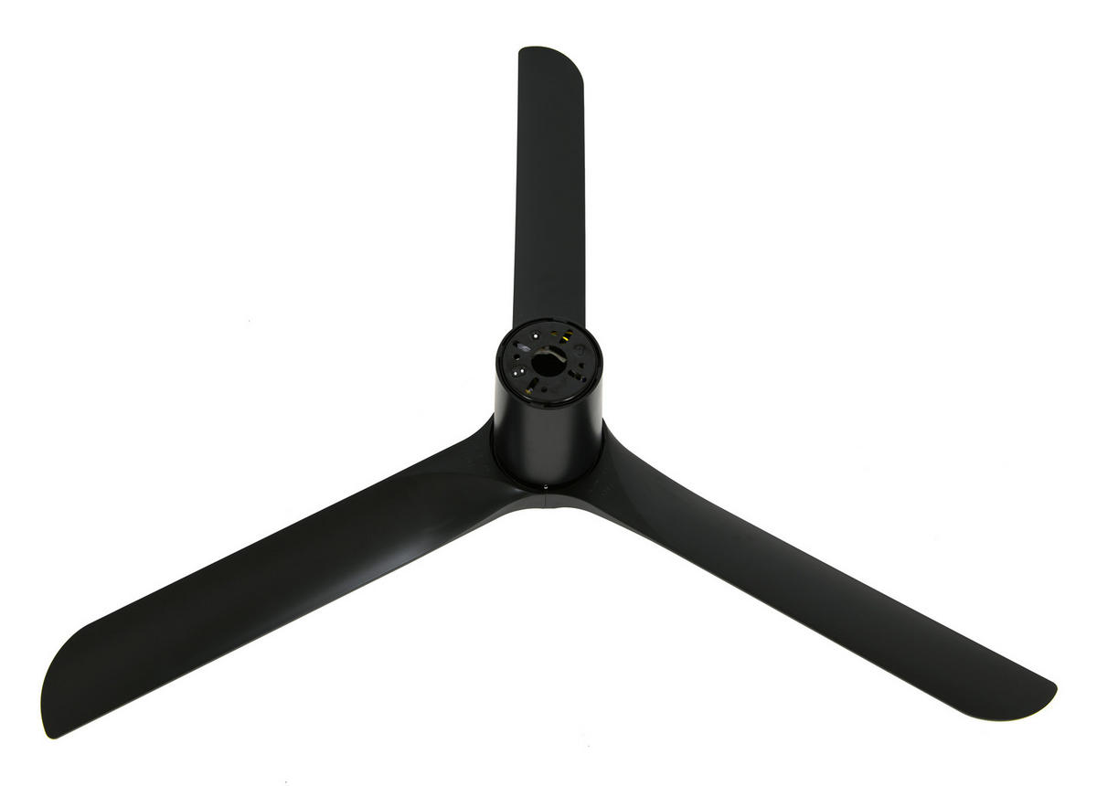 DECKENVENTILATOR   132 cm   - Schwarz, Trend, Kunststoff (132cm) - P & B