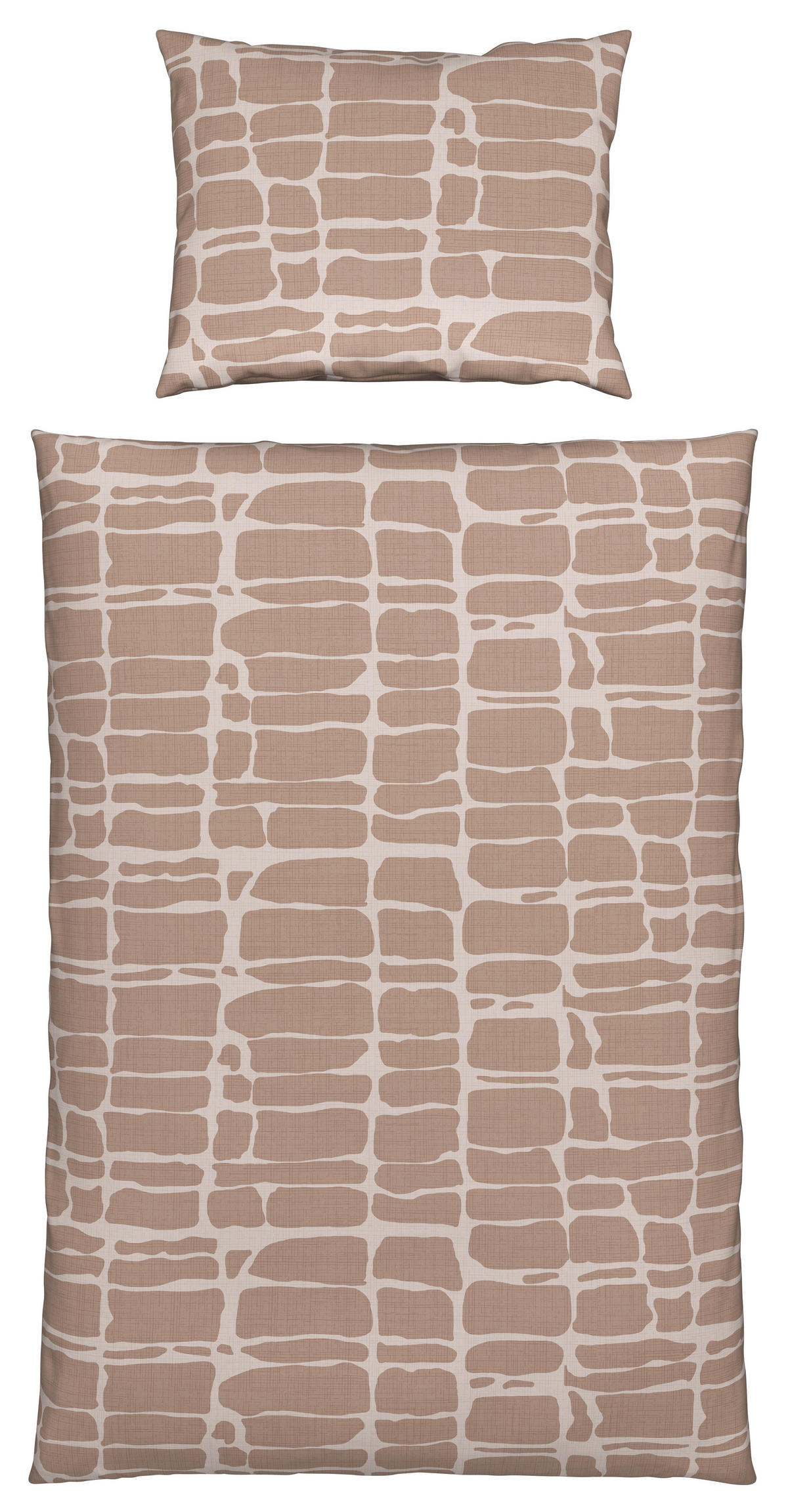 POSTEĽNÁ BIELIZEŇ, renforcé, taupe, 140/200 cm - taupe, Konventionell, textil (140/200cm) - Esposa