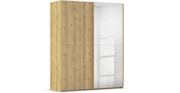 SCHWEBETÜRENSCHRANK 180/223/68 cm 2-türig Eichefarben  - Eichefarben, Design, Holz/Holzwerkstoff (180/223/68cm) - Novel