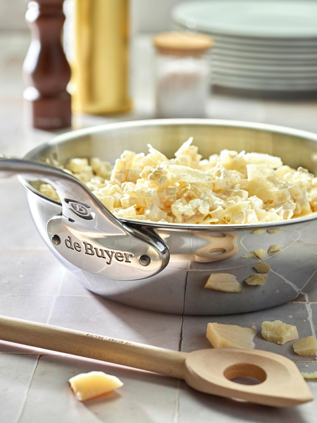 SCHMORPFANNE DE BUYER MINERAL B PRO 28 cm  - Silberfarben, Basics, Metall (28cm) - De Buyer