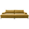BIGSOFA Cord Goldfarben  - Goldfarben/Schwarz, Design, Textil/Metall (296/83/177cm) - Dieter Knoll