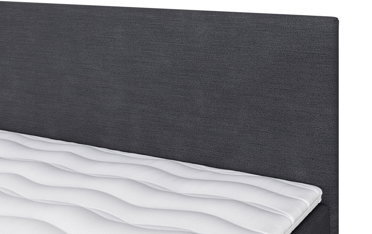 BOXBETT 140/200 cm  in Dunkelblau  - Schwarz/Dunkelblau, Modern, Holz/Holzwerkstoff (140/200cm) - MID.YOU