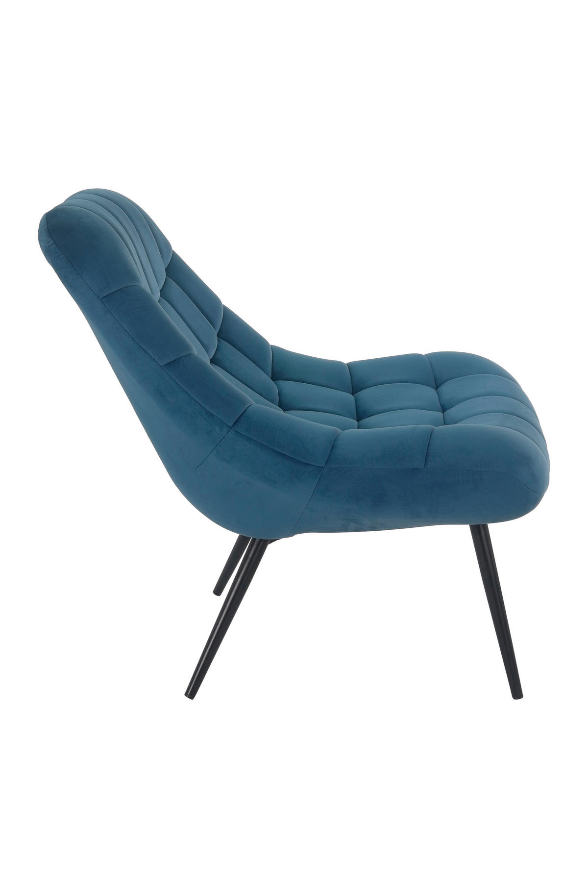 XXL-SESSEL - Blau/Schwarz, MODERN, Textil/Metall (76/85,6/85,6cm) - Livetastic