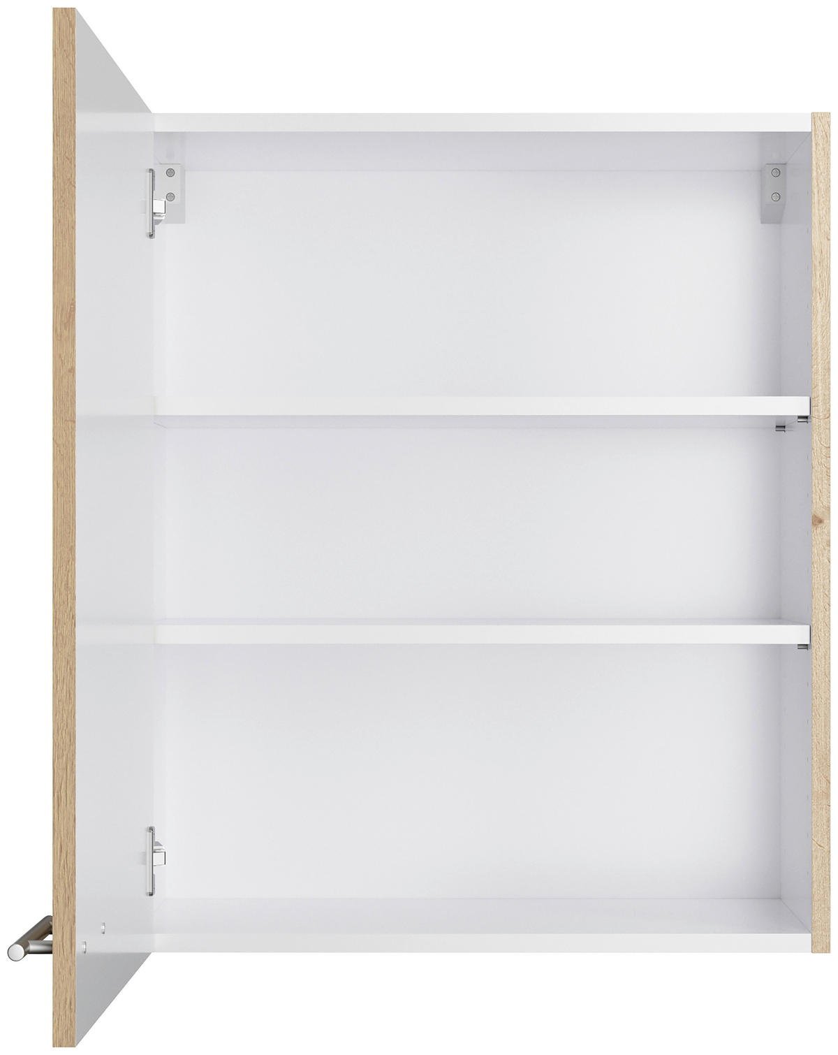 KÜCHENLEERBLOCK 270 cm   in Eichefarben  - Edelstahlfarben/Eichefarben, Basics, Holzwerkstoff/Metall (270cm) - Optifit