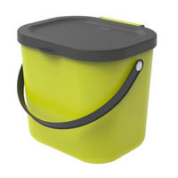 Coș Gunoi Colectare Selectivă 6 L  - verde, Basics, plastic (23,5/20/20,8cm) - Rotho