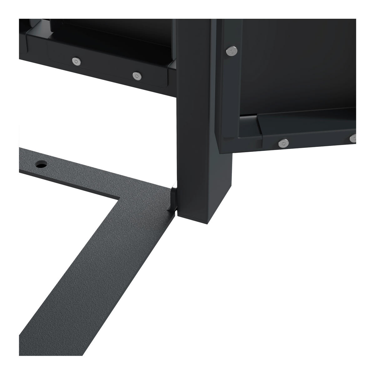 ÚLOŽNÝ BOX 68/80/124 cm   - hnedá/antracitová, Basics, kov (68/80/124cm) - Ambia Garden