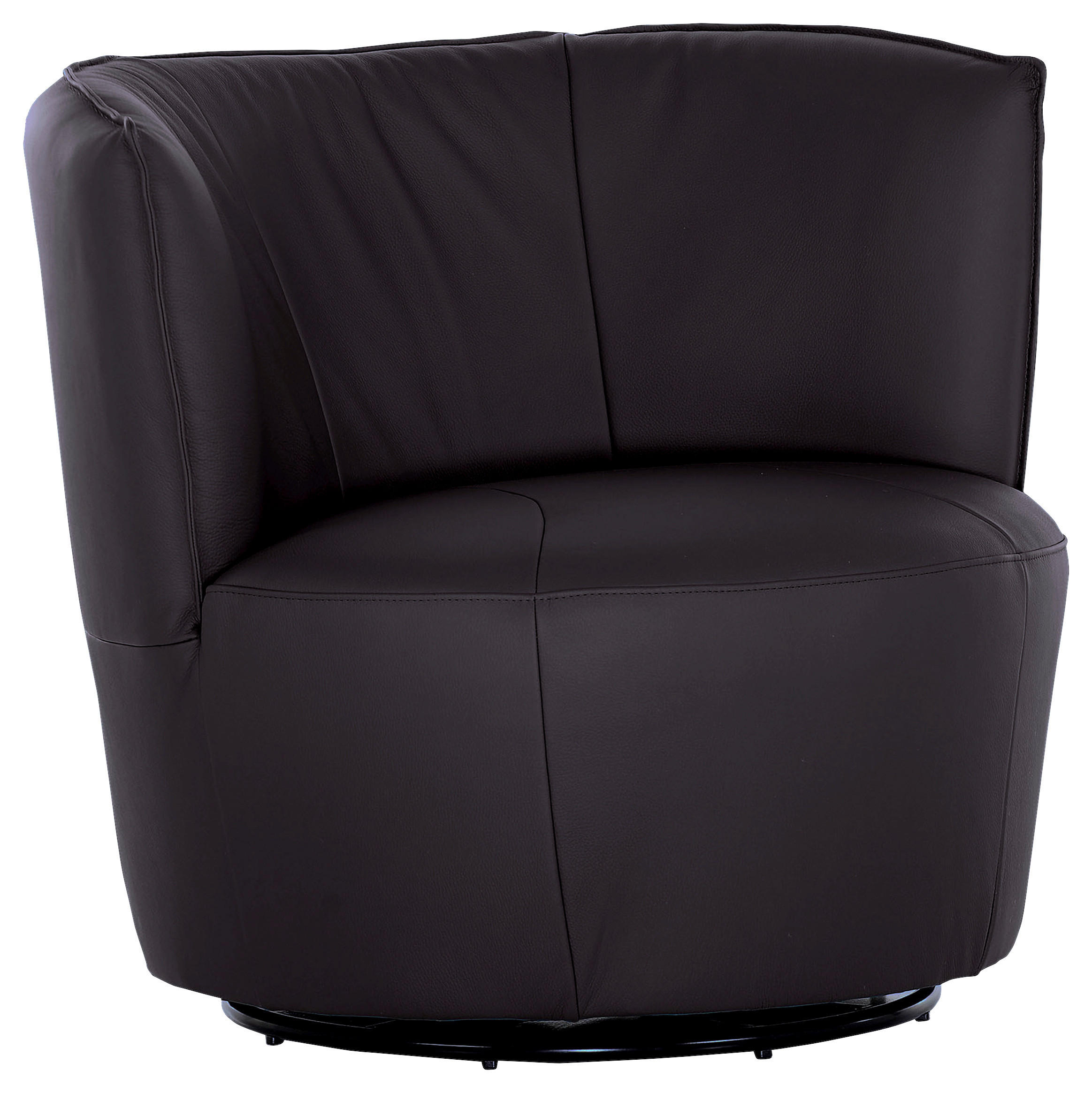 CLUBFÅTÖLJ i läder mörkgrå  - mörkgrå/svart, Design, läder (93/83/88cm) - MID.YOU