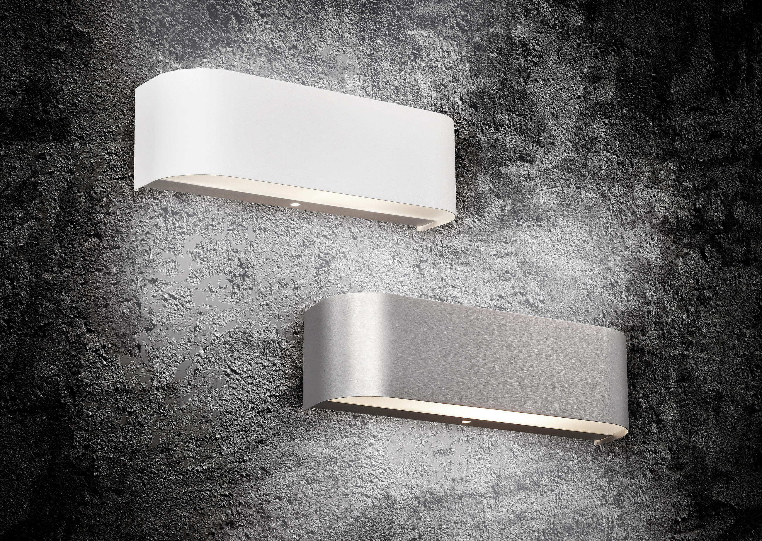 LED-WANDLEUCHTE Adriano   - Alufarben/Weiß, KONVENTIONELL, Glas/Metall (6/30/8cm) - Trio Leuchten