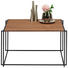 COUCHTISCH Eiche massiv rechteckig Eichefarben - Eichefarben/Schwarz, MODERN, Holz/Metall (75/60/43cm) - Bacher COUCHTISCH Eiche massiv rechteckig Eichefarben - Eichefarben/Schwarz, MODERN, Holz/Metall (75/60/43cm) - Bacher