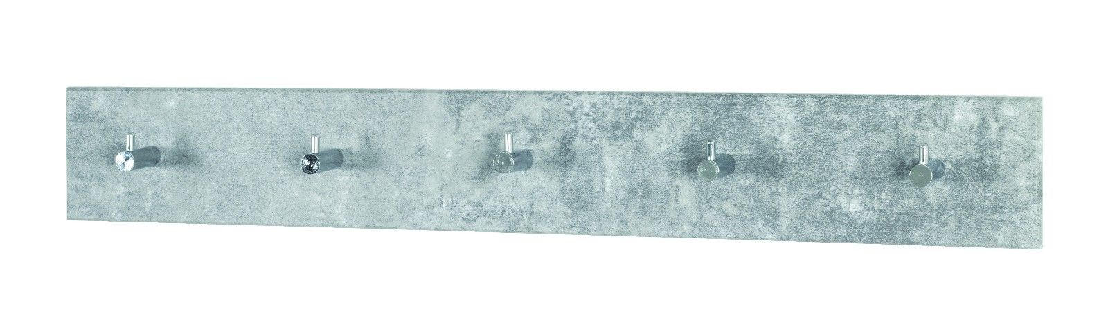 STENSKI OBEŠALNIK - barve kroma/siva, Design, kovina/leseni material (57/8/5cm) - Boxxx