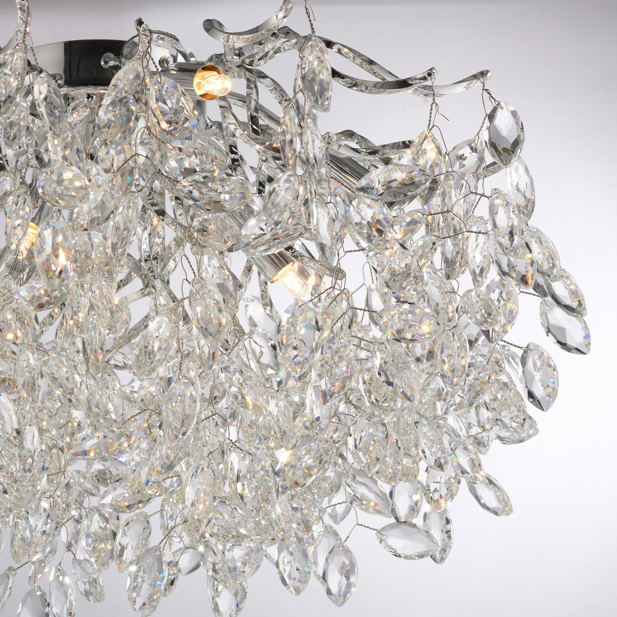 SVJETILJKA STROPNA Ricicle  - boje kroma, Design, metal/plastika (60/60/37cm)