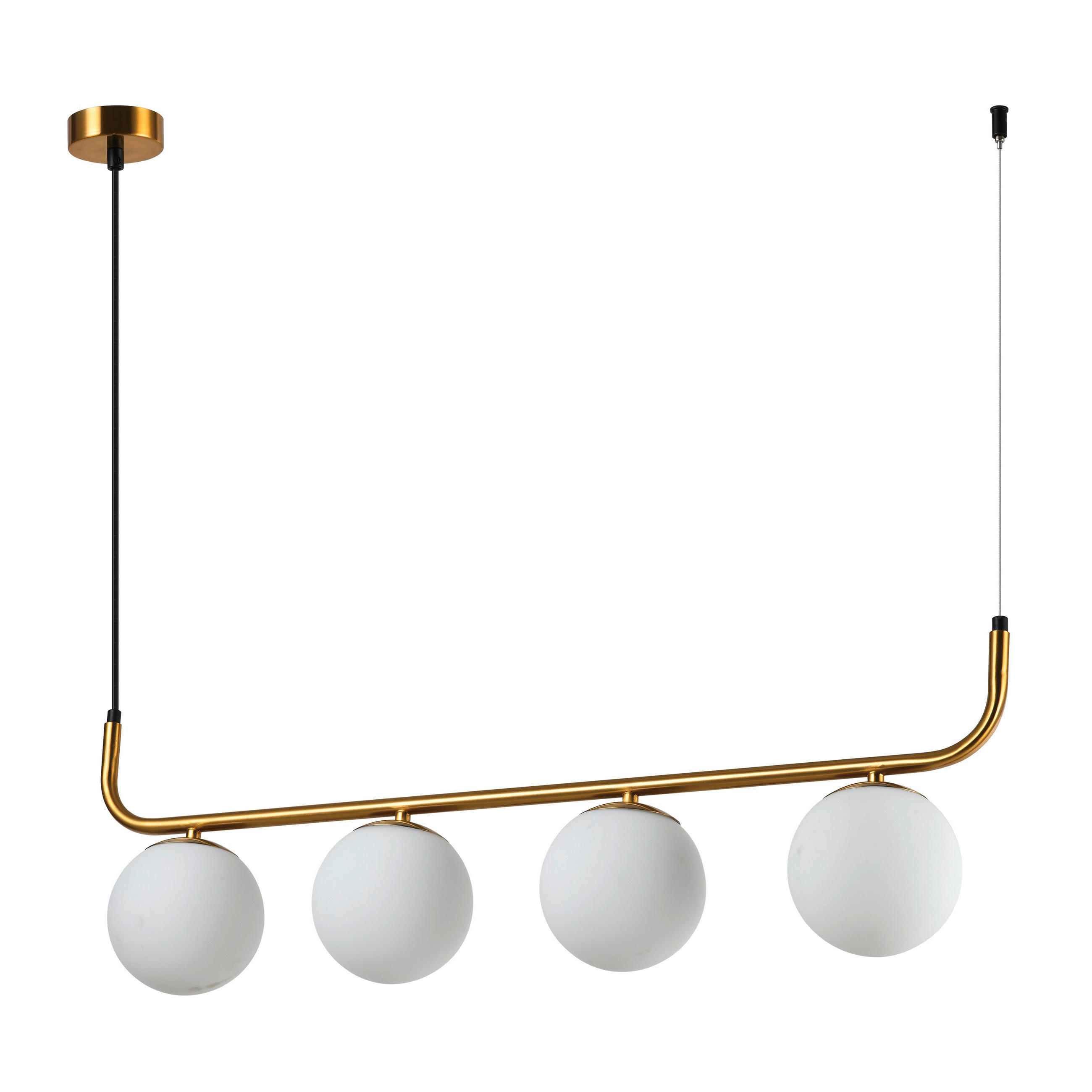 HÄNGELEUCHTE    - Goldfarben, Konventionell, Metall (122.5/80/13cm)