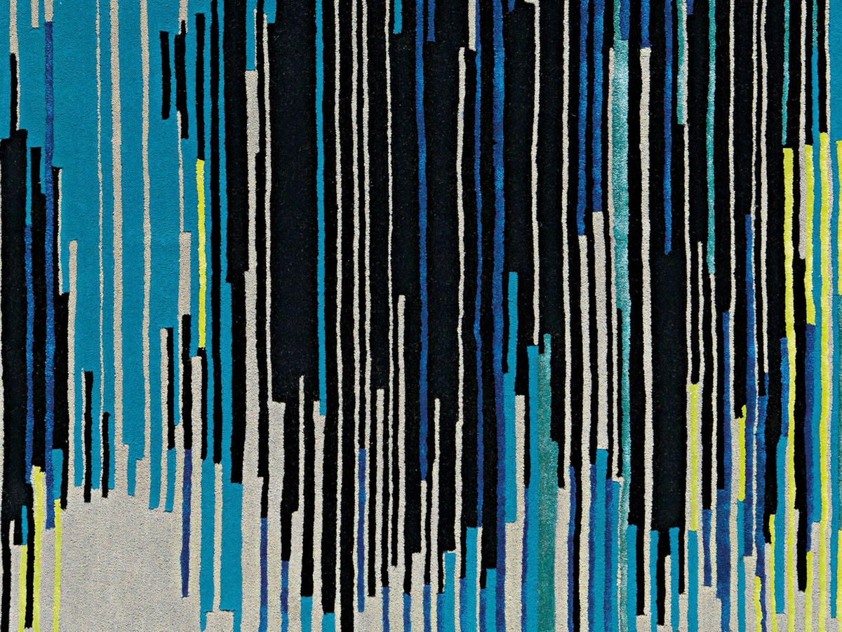 FLACHWEBETEPPICH Wohnzimmer 170/240 cm Blau, Multicolor rechteckig  - Blau/Multicolor, Basics, Textil (170/240cm) - Kayoom