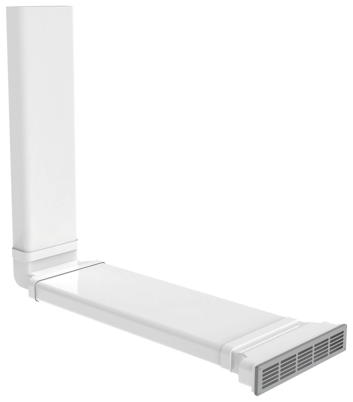 ABLUFTKANAL PSD 100  - Weiß, Basics, Kunststoff (80/6,6/30,6cm) - Amica