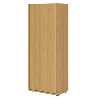 MIDISCHRANK 42/112/33 cm  - Eichefarben/Schwarz, Trend, Holzwerkstoff/Kunststoff (42/112/33cm) - MID.YOU