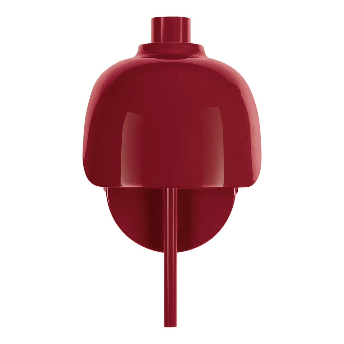 WANDLEUCHTE 13,5/21/24,5 cm   - Rot, Basics, Glas/Metall (13,5/21/24,5cm) - Osram
