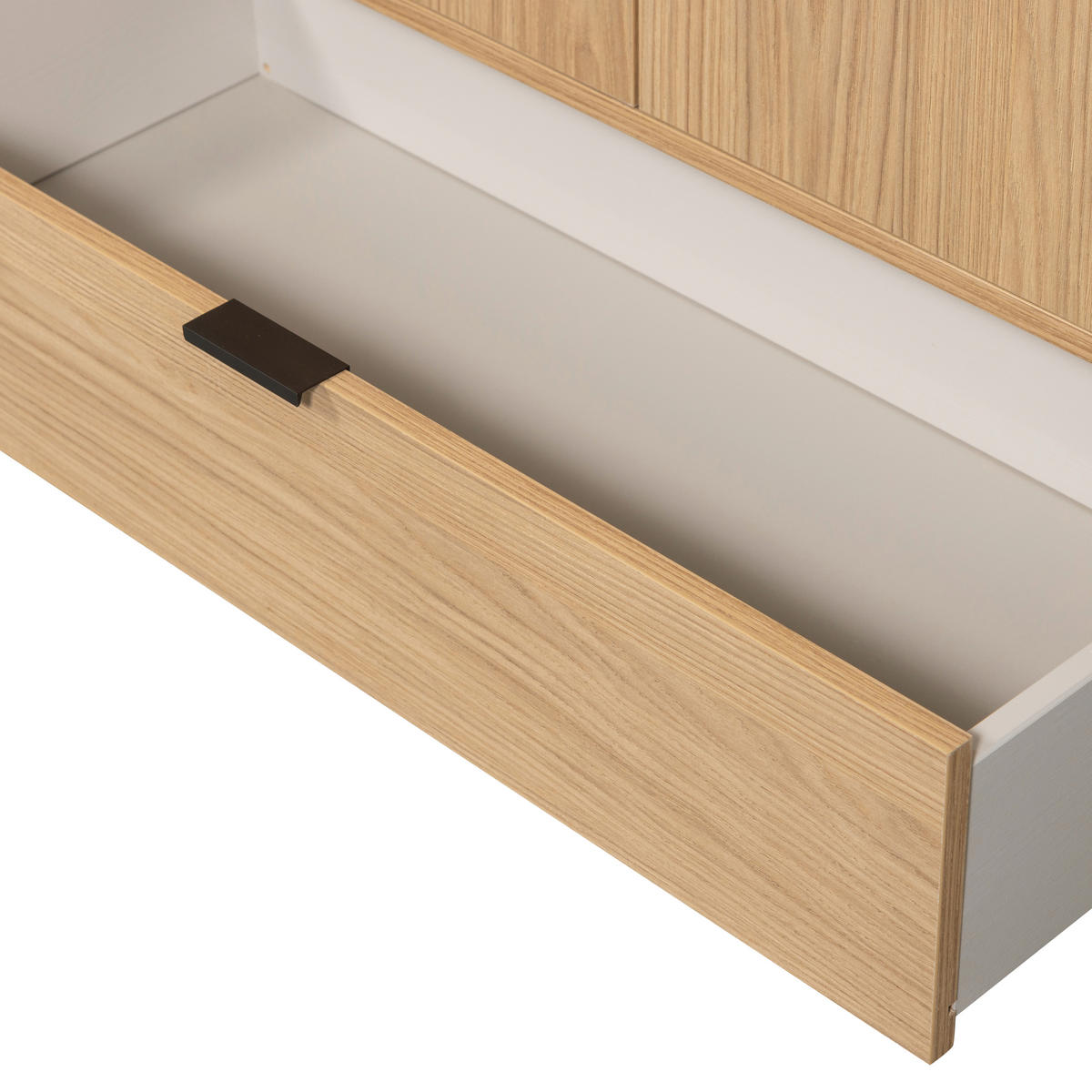 MEHRZWECKSCHRANK 85/149/36 cm  in Eichefarben  - Eichefarben/Schwarz, Design, Holz/Metall (85/149/36cm) - Livetastic