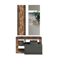 PREDSOBLJE  antracit, boje starog hrasta  - boje starog hrasta/antracit, Konvencionalno, drvni materijal (91/180/35cm)