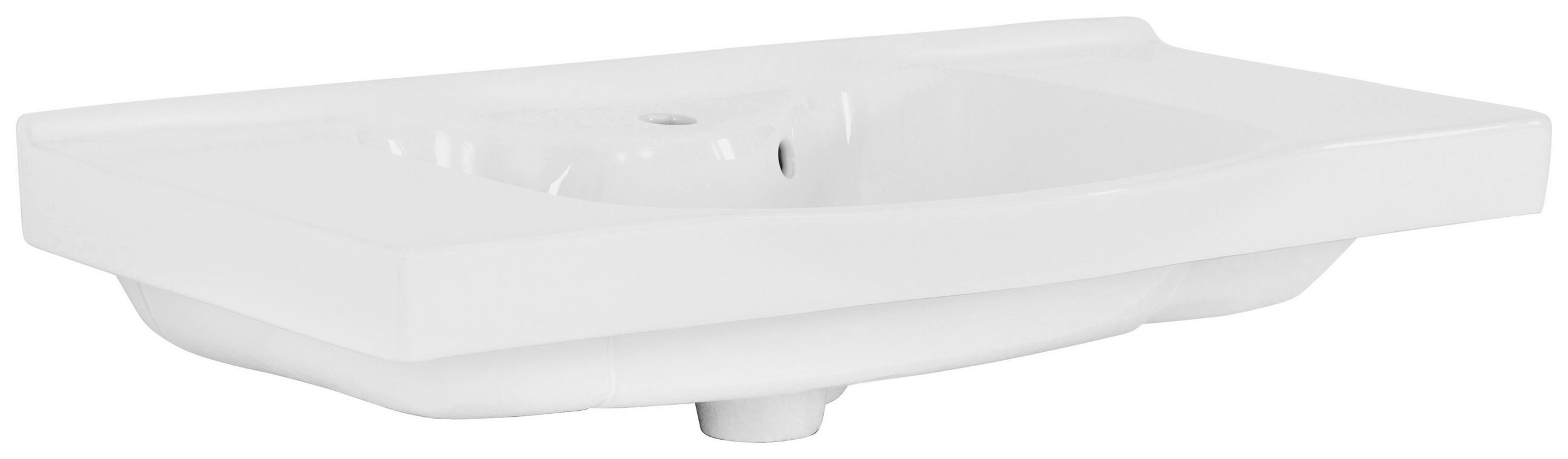 WASCHBECKEN 92/6,5/47 cm  - Weiß, KONVENTIONELL, Keramik (92/6,5/47cm) - Xora