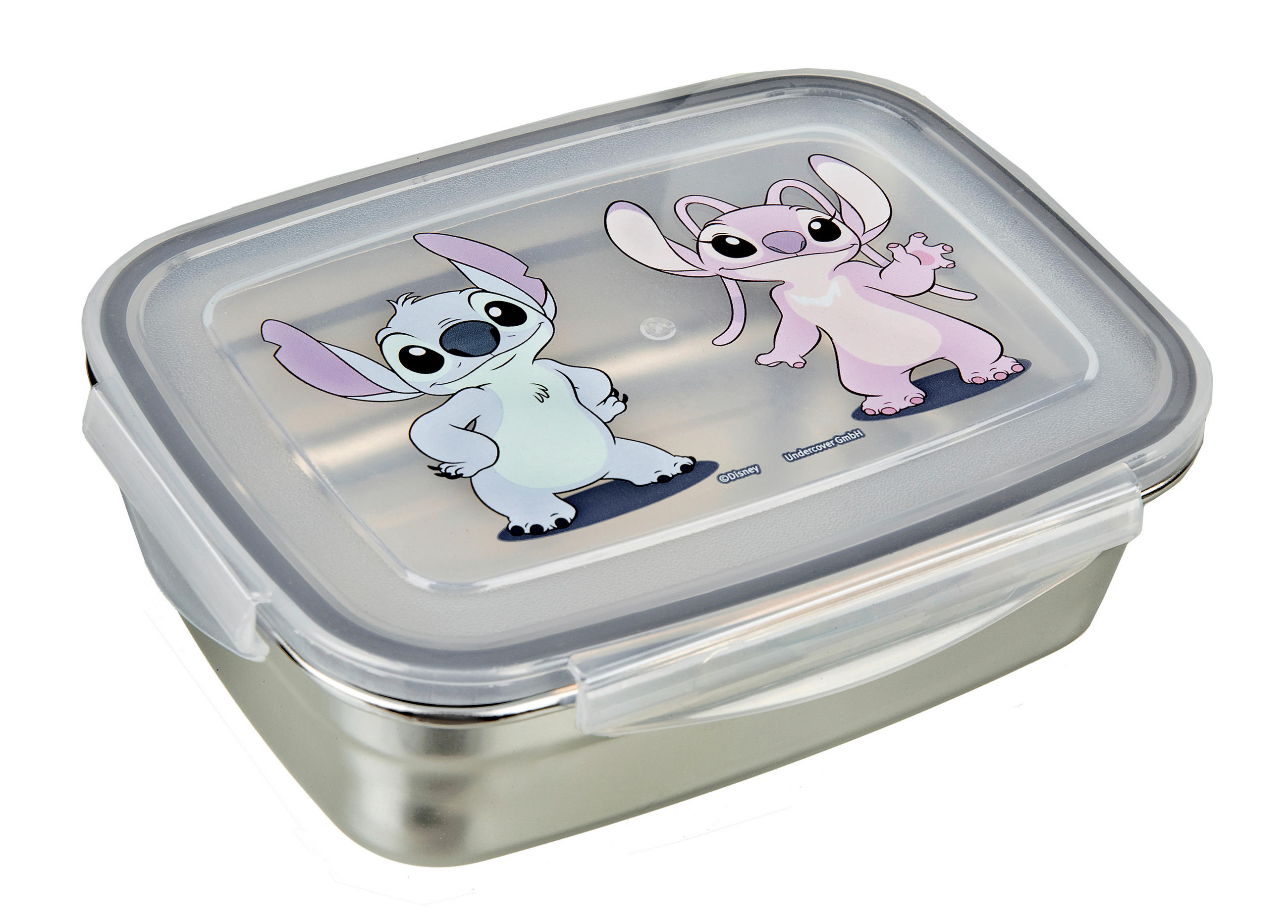 BROTDOSE - Rosa/Hellblau, Basics, Metall (17/6/12,5cm) - Disney