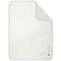 SCHMUSEDECKE Bunny  75/100 cm  - Weiss/Silberfarben, Basics, Textil (75/100cm) - My Baby Lou