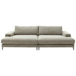 BIGSOFA  in Cord Graubraun  - Graubraun/Schwarz, Design, Textil/Metall (296/83/177cm) - Dieter Knoll