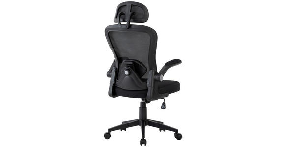 DREHSTUHL Netzbespannung Schwarz  - Schwarz, Design, Kunststoff/Textil (59/118-128/64cm) - Carryhome