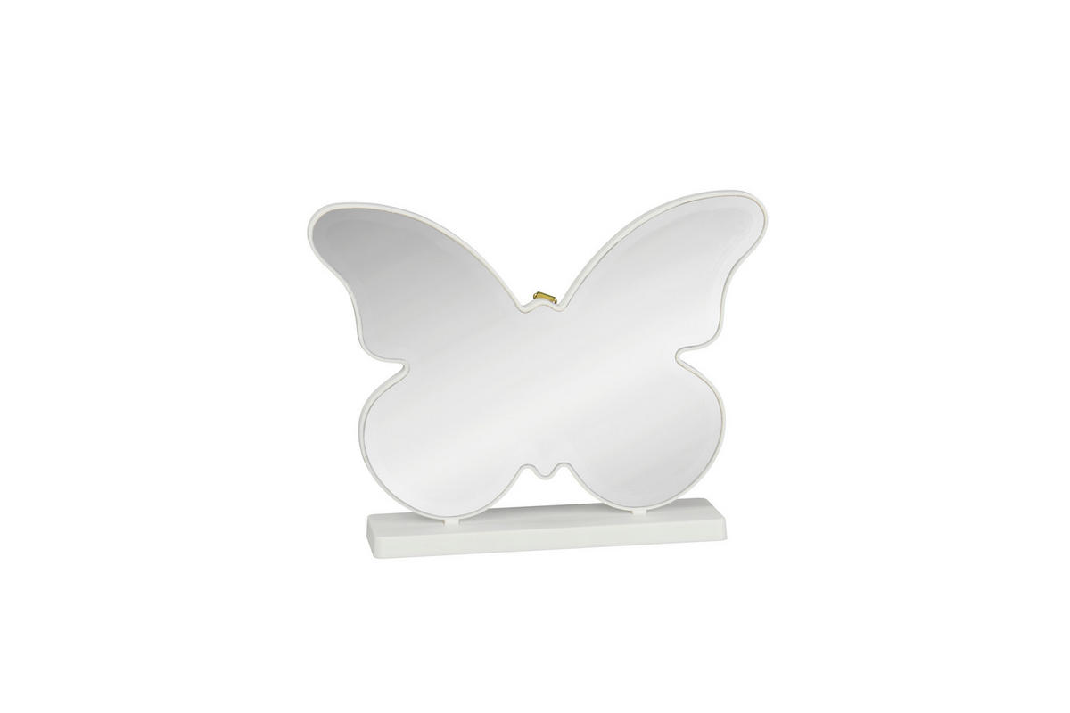 LED-WANDLEUCHTE Papillon 27/26/6 cm   - Transparent/Weiß, LIFESTYLE, Kunststoff (27/26/6cm)