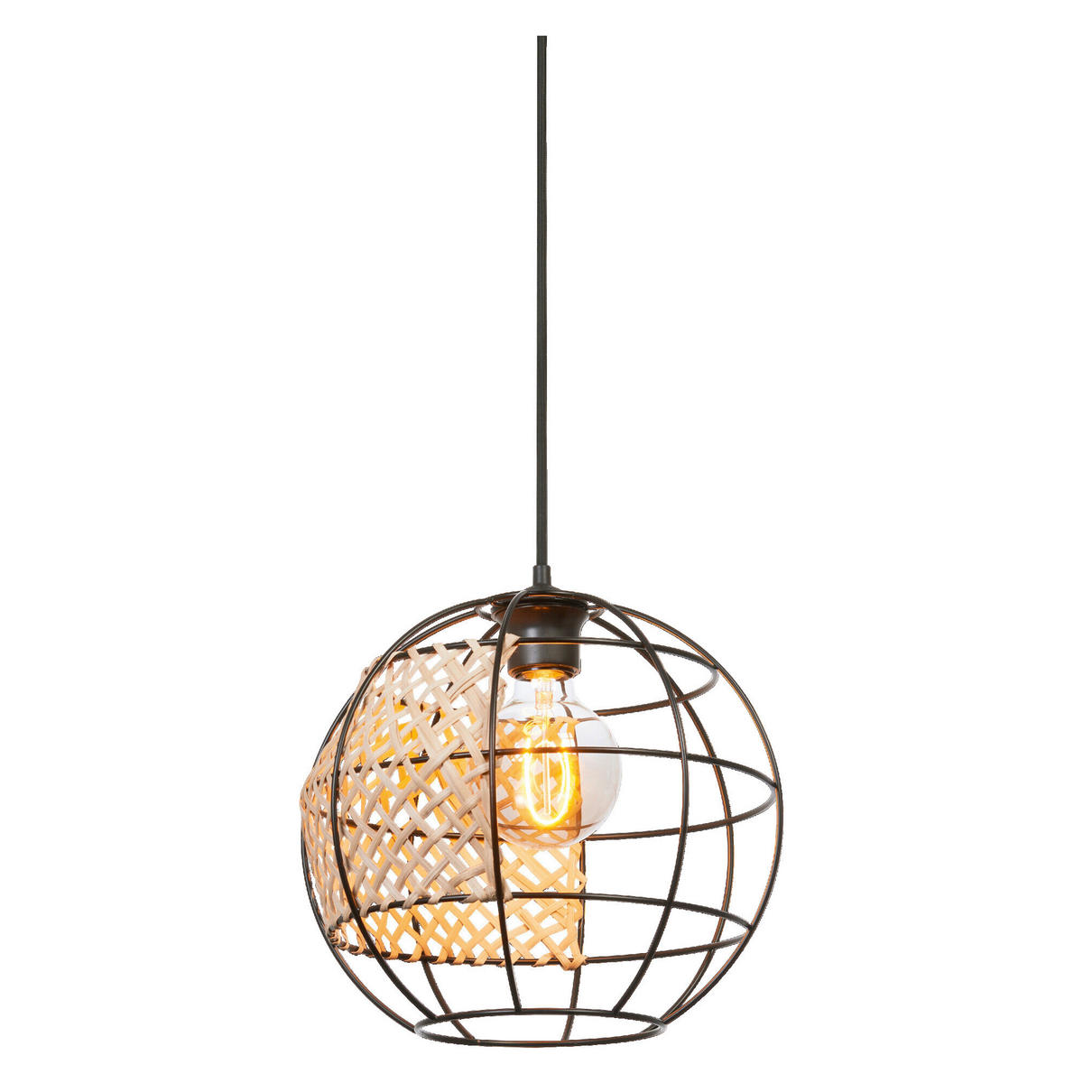 HÄNGELEUCHTE 30/132 cm  - Basics, Holz/Metall (30/132cm) - Osram