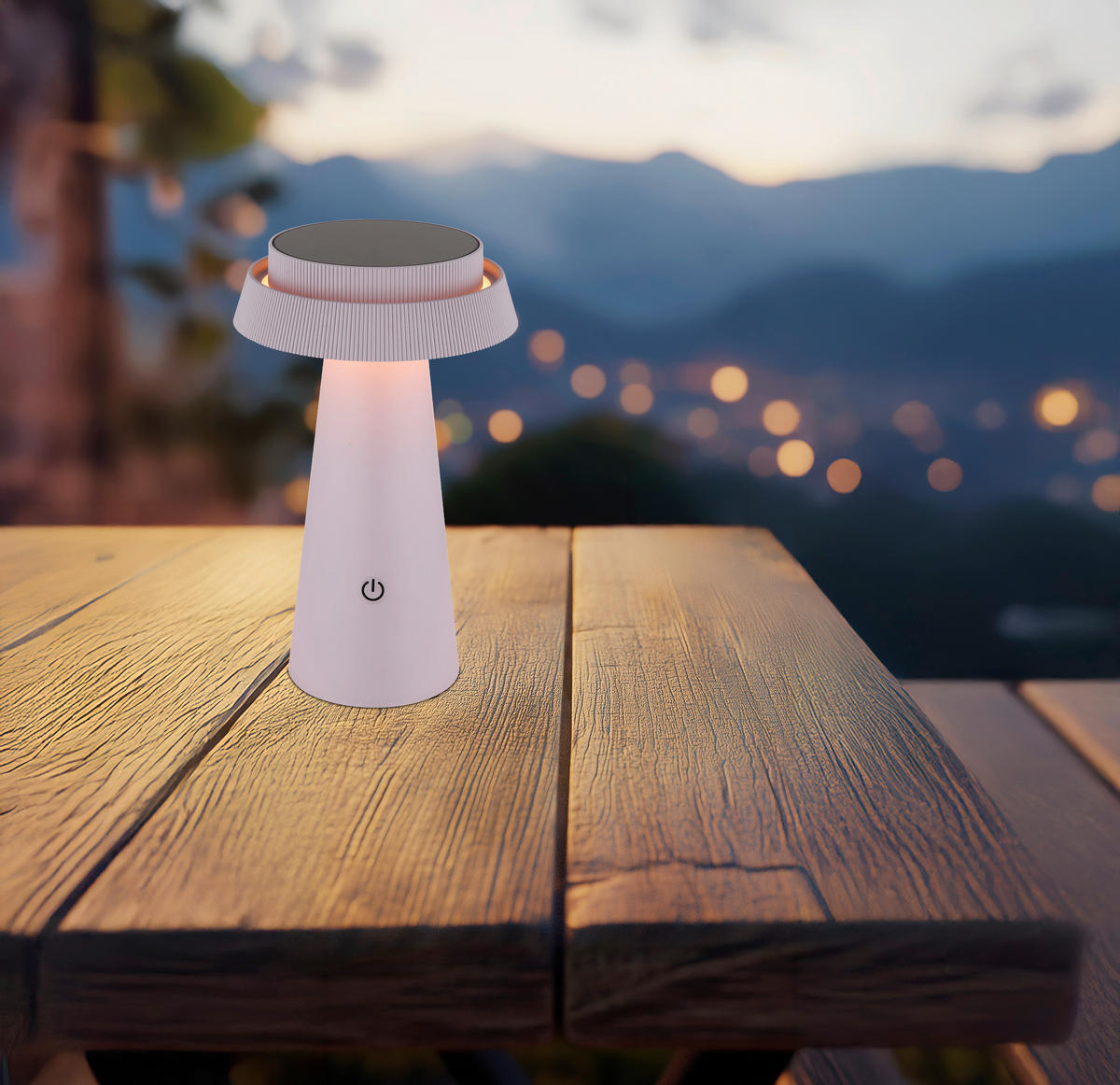 SOLARLEUCHTE SOLAR 14/23 cm   - Pink/Schwarz, Design, Kunststoff (14/23cm) - Globo