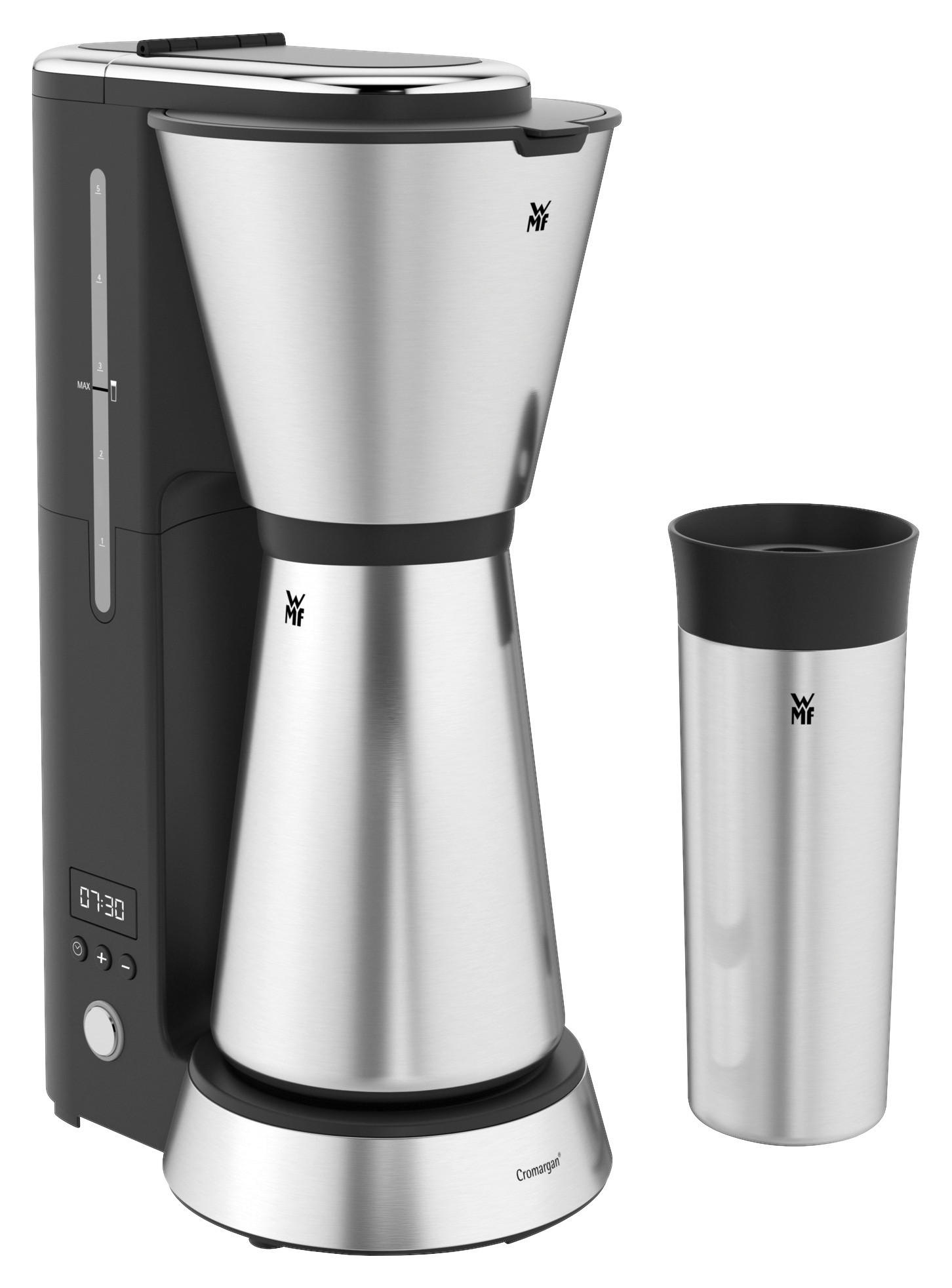 THERMO-KAFFEEMASCHINE Küchenminis  - Silberfarben/Schwarz, Basics, Metall - WMF