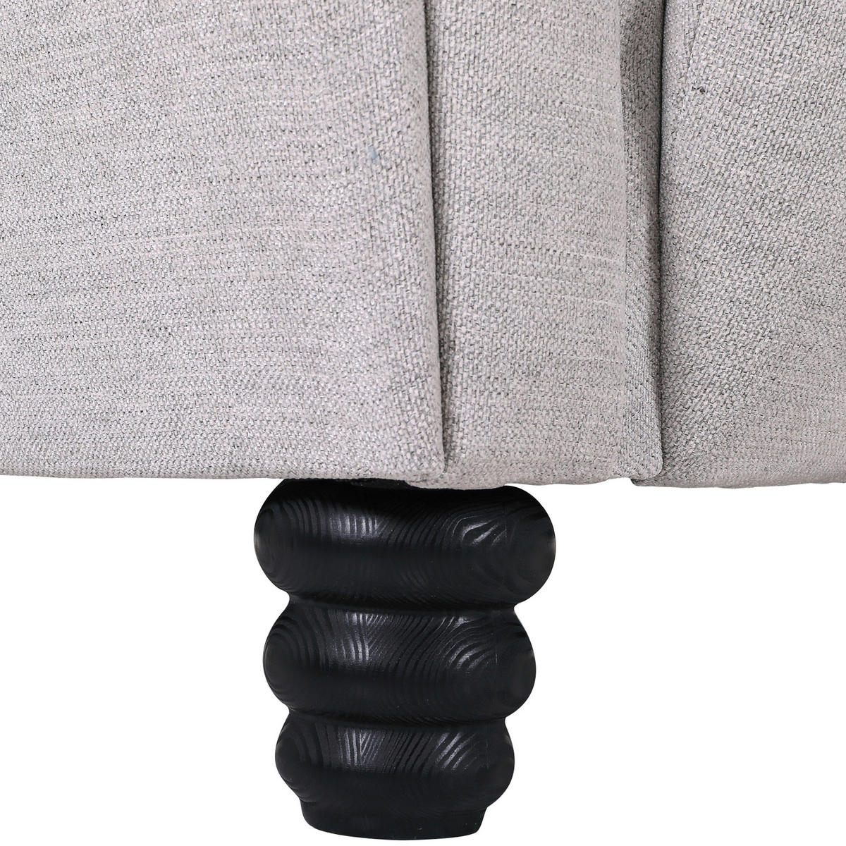 BIGSOFA in Flachgewebe Anthrazit, Beige  - Anthrazit/Beige, Konventionell, Holz/Textil (290/78/115cm) - Carryhome